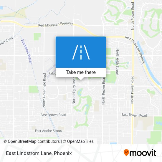 East Lindstrom Lane map