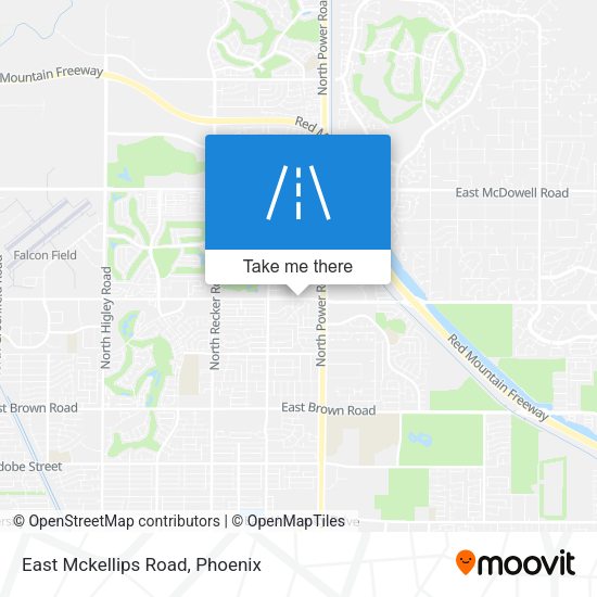 Mapa de East Mckellips Road