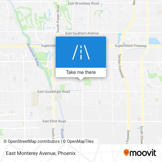 East Monterey Avenue map