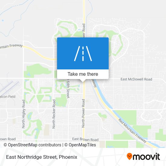 East Northridge Street map