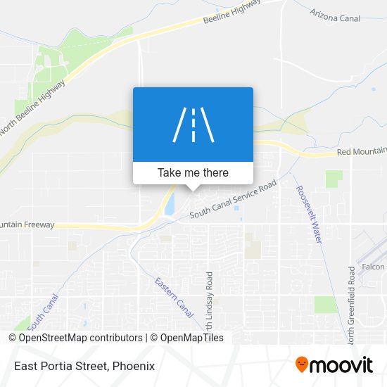 Mapa de East Portia Street