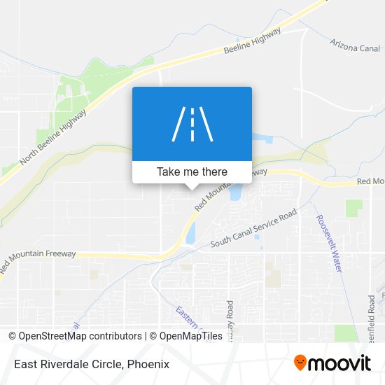 Mapa de East Riverdale Circle