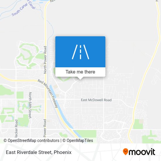 Mapa de East Riverdale Street