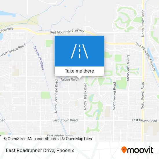 Mapa de East Roadrunner Drive