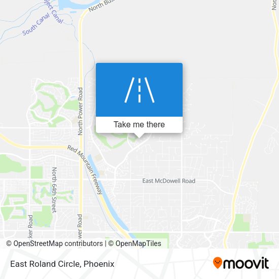 Mapa de East Roland Circle