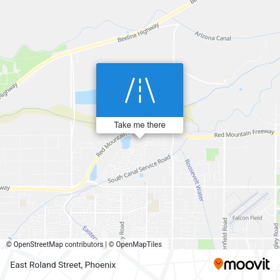 East Roland Street map