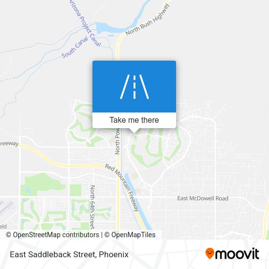 East Saddleback Street map