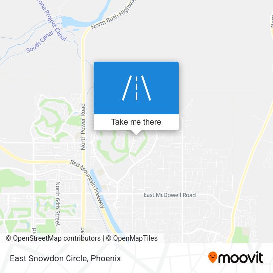 East Snowdon Circle map