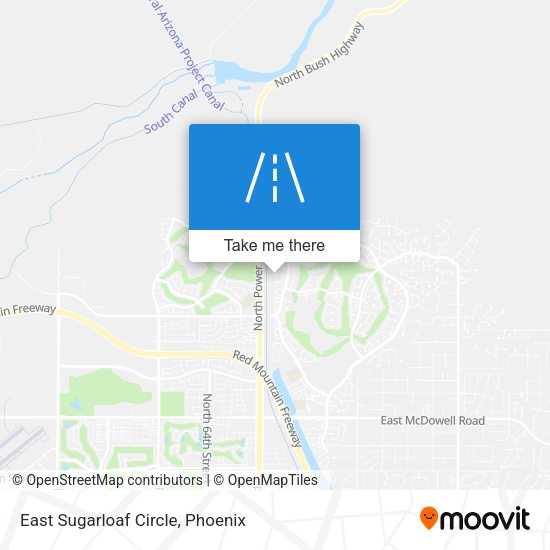Mapa de East Sugarloaf Circle