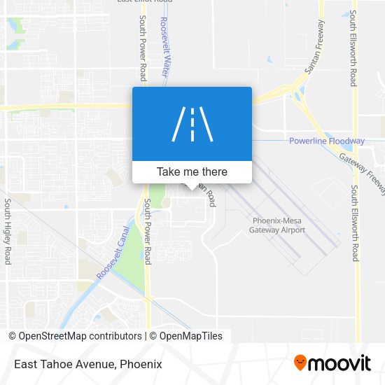 Mapa de East Tahoe Avenue