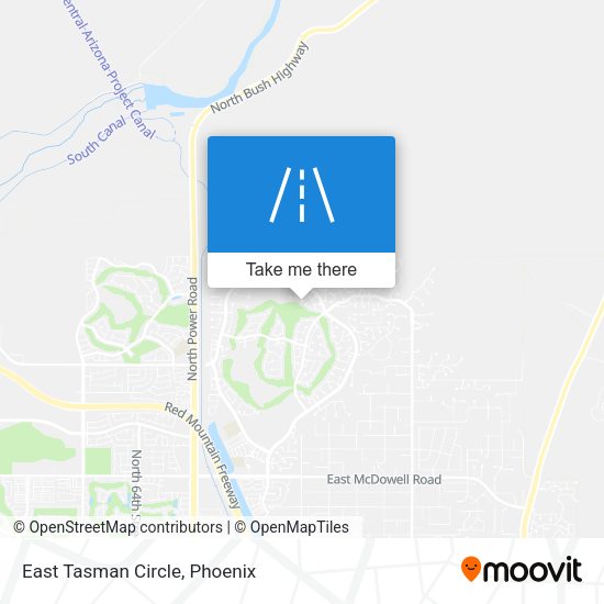 Mapa de East Tasman Circle