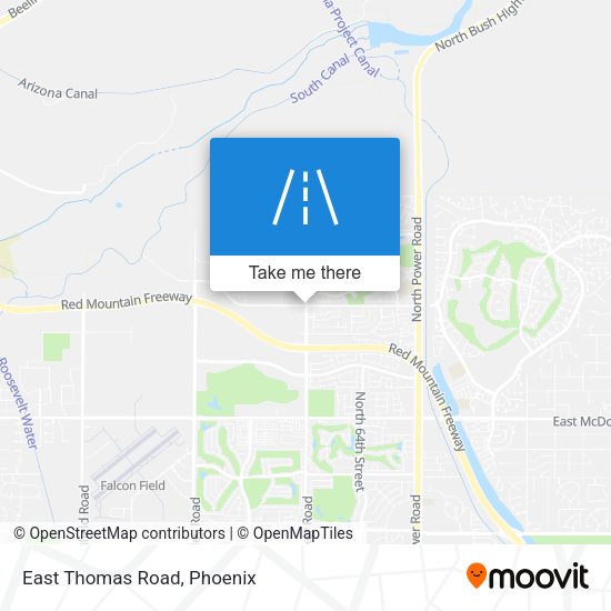 Mapa de East Thomas Road