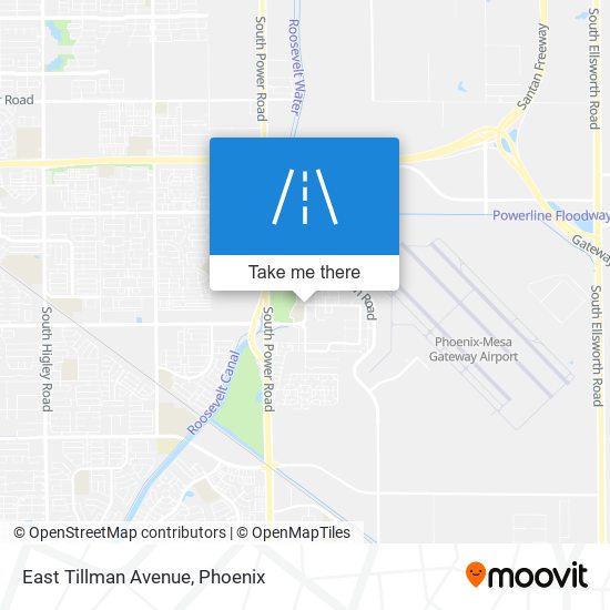 Mapa de East Tillman Avenue