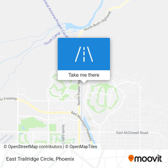 Mapa de East Trailridge Circle
