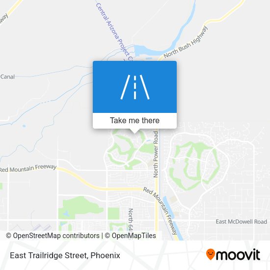 Mapa de East Trailridge Street