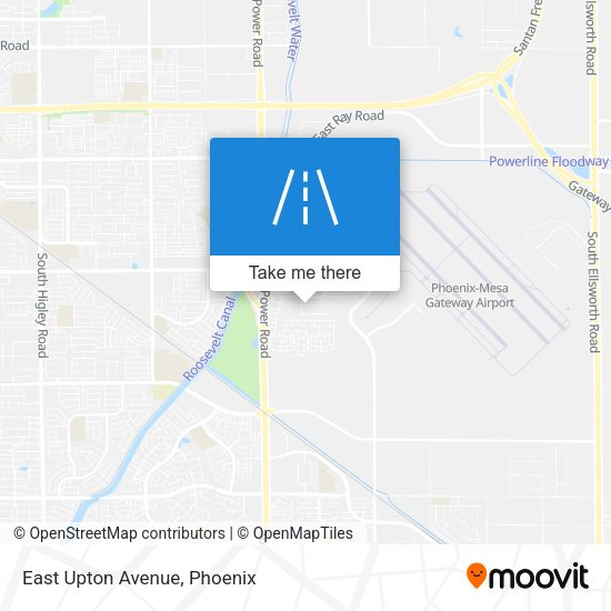 Mapa de East Upton Avenue