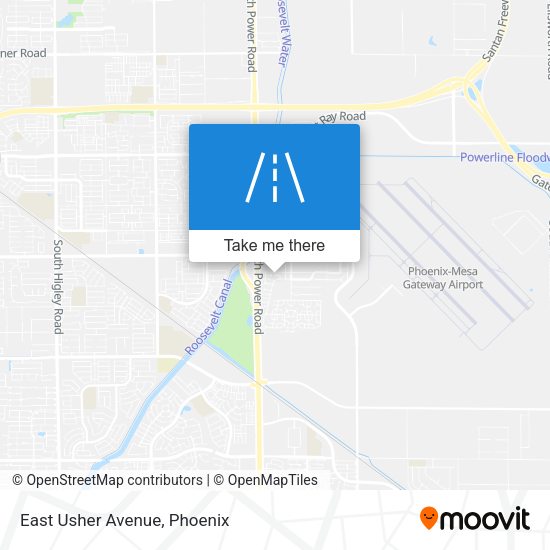 Mapa de East Usher Avenue