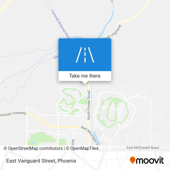 Mapa de East Vanguard Street