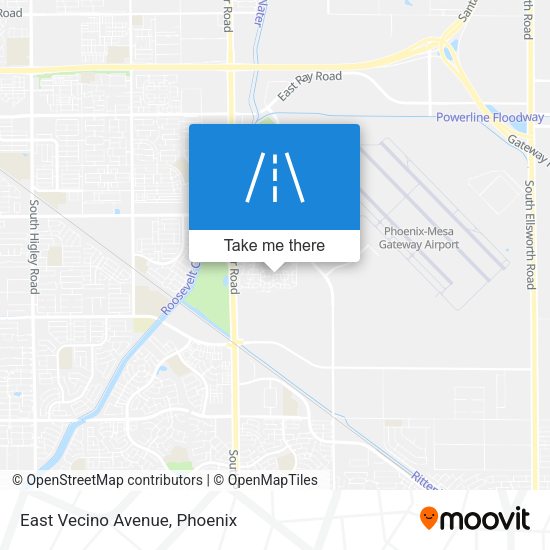 Mapa de East Vecino Avenue