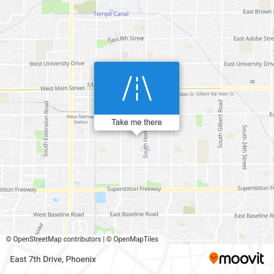 East 7th Drive map