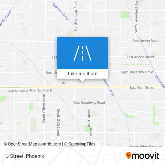 Mapa de J Street