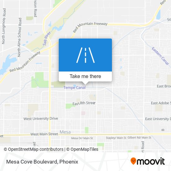 Mapa de Mesa Cove Boulevard