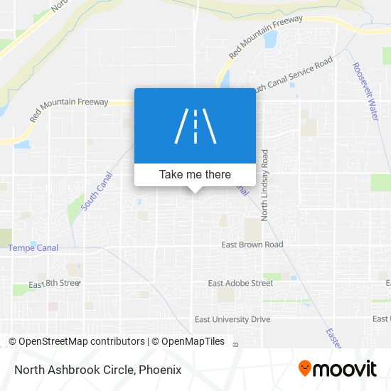 North Ashbrook Circle map