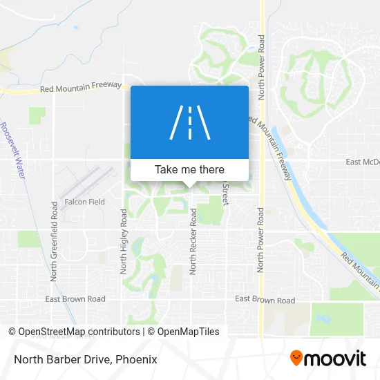 North Barber Drive map