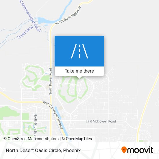North Desert Oasis Circle map