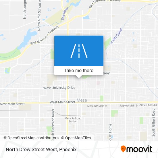 North Drew Street West map