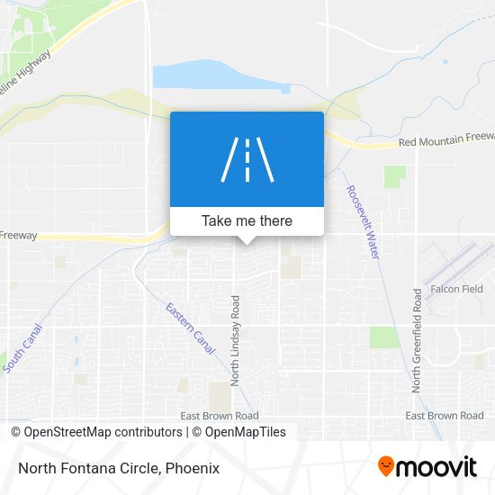 North Fontana Circle map