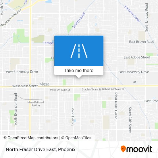 Mapa de North Fraser Drive East
