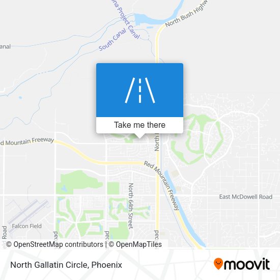 Mapa de North Gallatin Circle