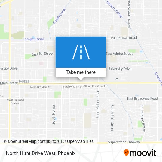 Mapa de North Hunt Drive West