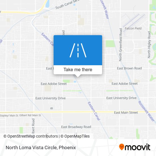 North Loma Vista Circle map