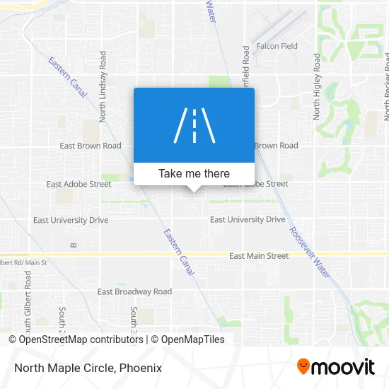 North Maple Circle map