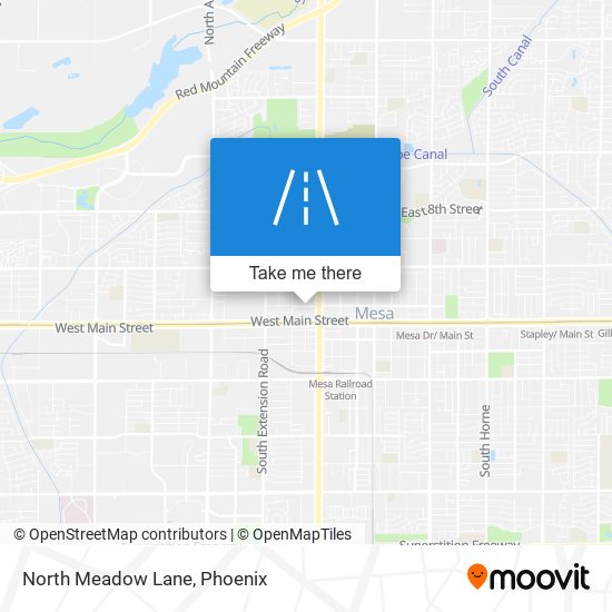 North Meadow Lane map