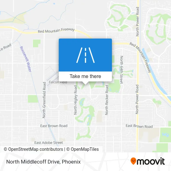 North Middlecoff Drive map