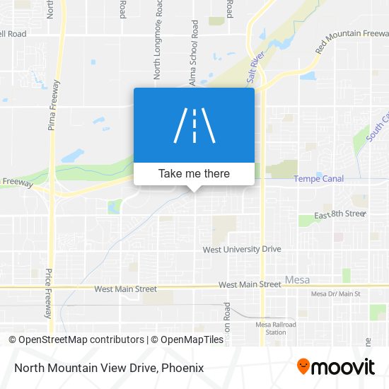 North Mountain View Drive map