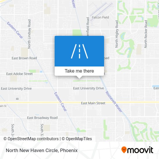 North New Haven Circle map