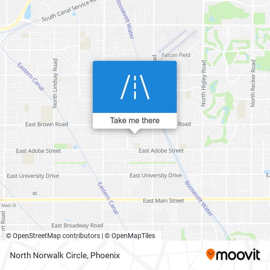 North Norwalk Circle map
