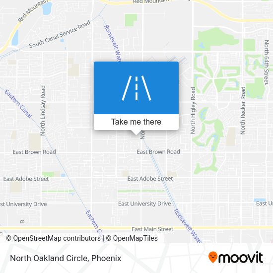 North Oakland Circle map