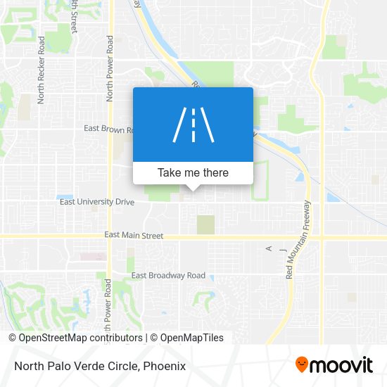 North Palo Verde Circle map