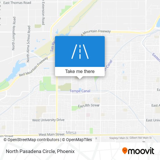 North Pasadena Circle map