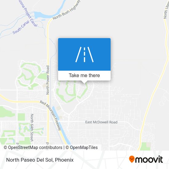Mapa de North Paseo Del Sol