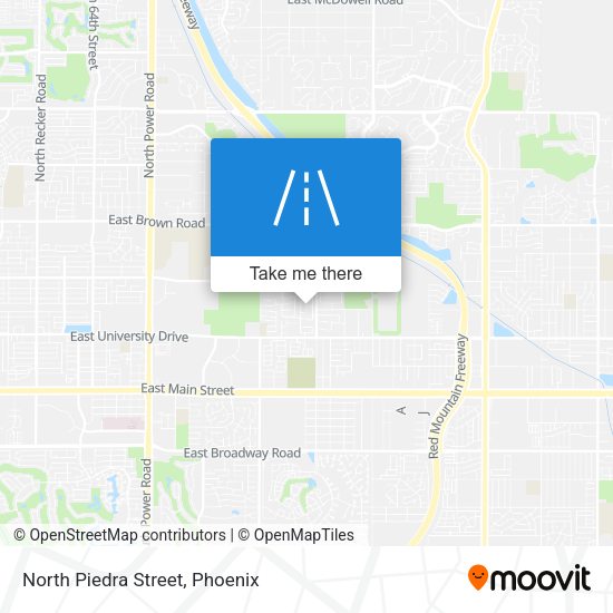 Mapa de North Piedra Street
