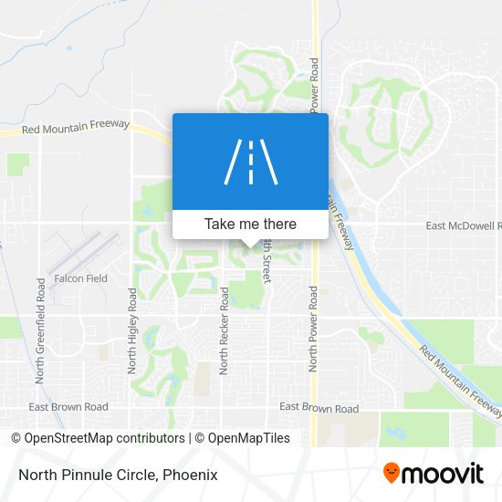 Mapa de North Pinnule Circle