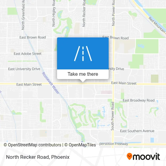 North Recker Road map