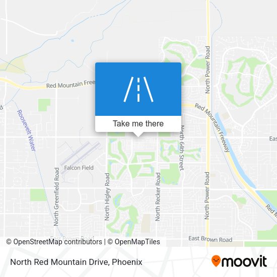 North Red Mountain Drive map