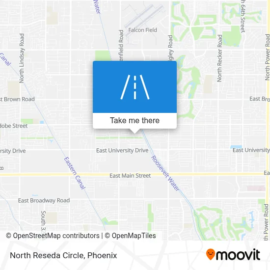 North Reseda Circle map